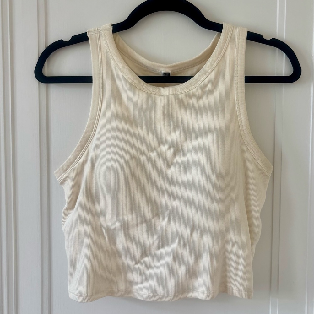 Uniqlo Ribbed Cropped Bra Top
